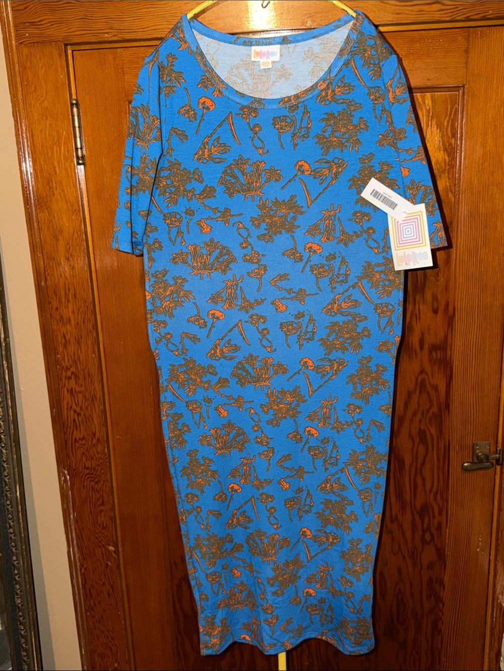 NWT LuLaRoe Julia Women’s Blue Floral Dress XXS